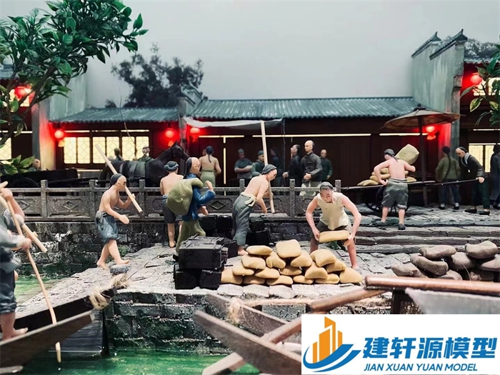 秦城博物馆江南水乡模型